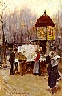 Famous Paris Paintings - The Kiosk, Paris
